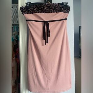 Forever 21 strapless lace mini dress